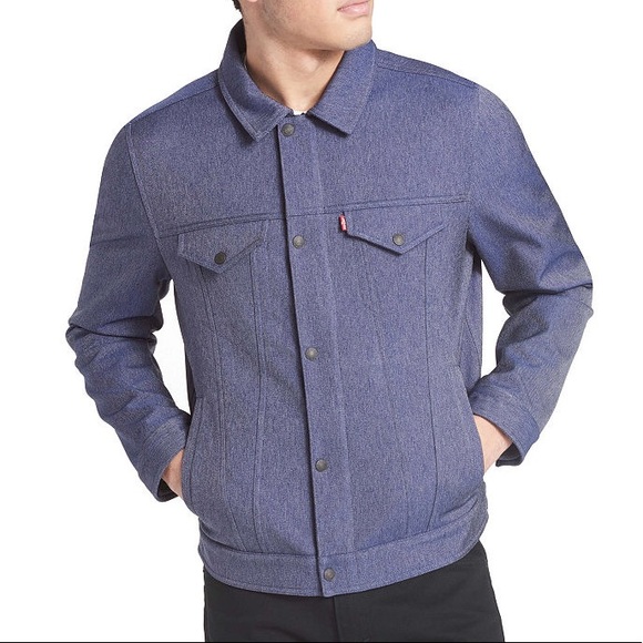Levi’s Men’s Indigo Blue Classic Trucker Softshell Jacket Small NWT